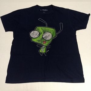 Hot Topic Blue Invader Zim Tee